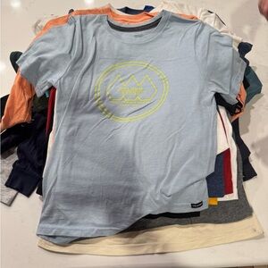 Volcom Kids Sky Blue Tee with Yellow Graphic